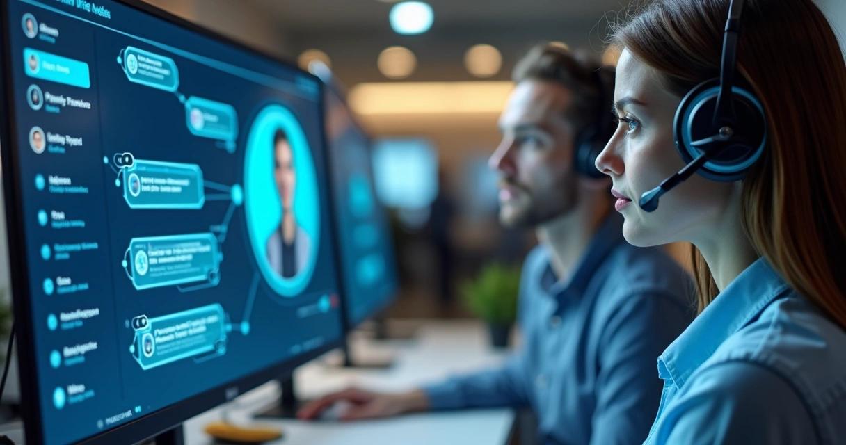 Customer support agents assisted by AI